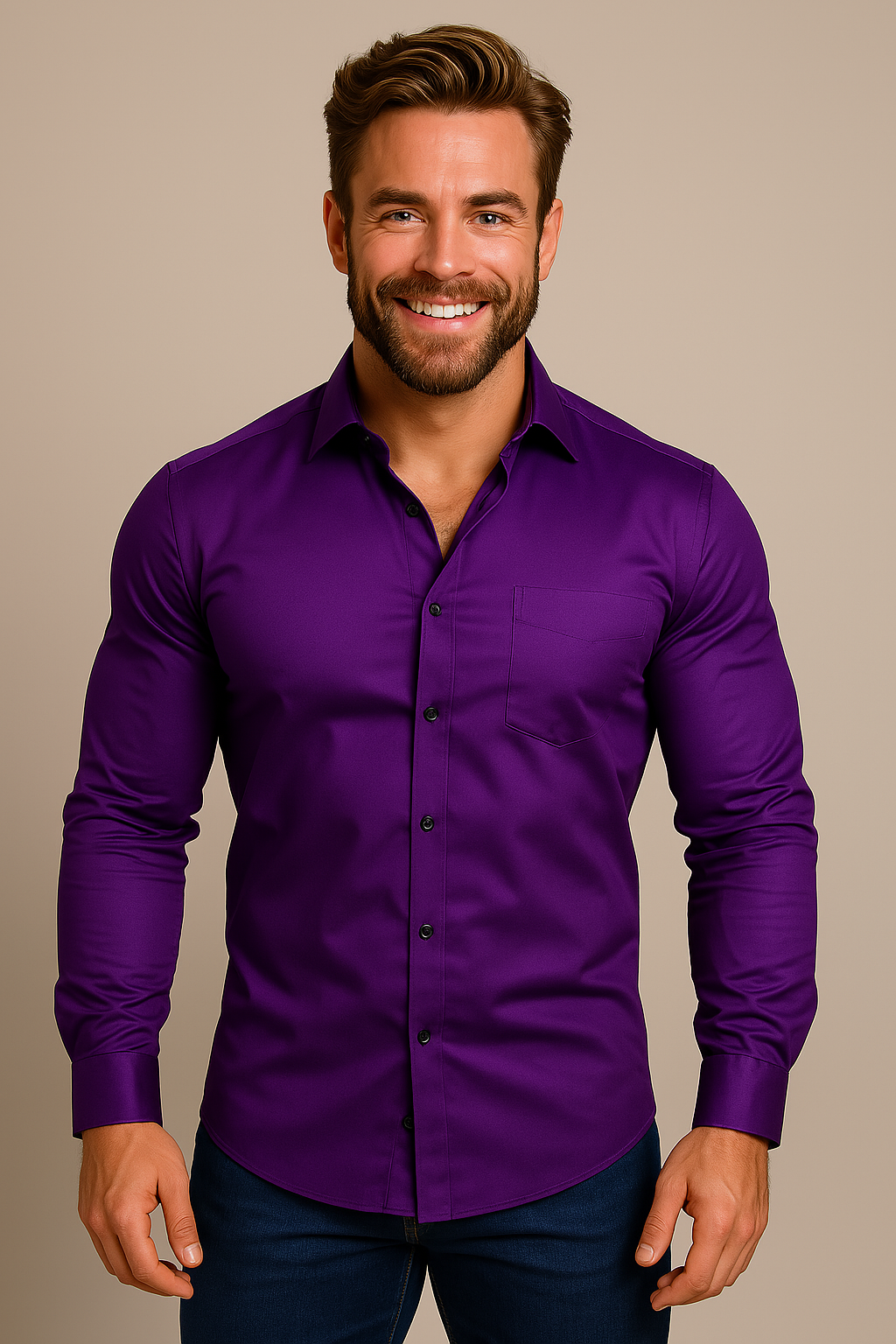 Men's Long Sleeve Dress Shirt